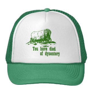 You have died of dysentery Oregon Trail Mesh Hats