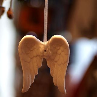 angel wings hanging decoration by drift living