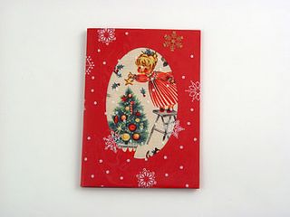 handmade christmas tree card by nyoki handmade london