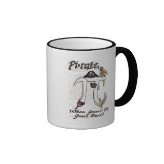 Funny Pi rate Pi Day Humor Coffee Mugs