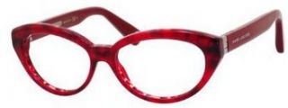Marc Jacobs MJ481 Eyeglasses 0BVR Striped Red 52mm Clothing