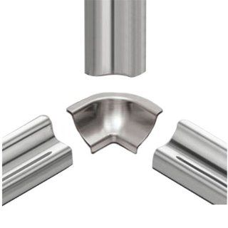 DILEX HKU   90 Degree Inside Corner   Brushed Stainless Steel   Ducting Components  