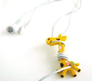 Whimsical Giraffe Cord Manager for Earbuds & Headphones, set of 2  Players & Accessories