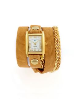 Womens Camel Glam Multi Wrap Watch by La Mer Collections