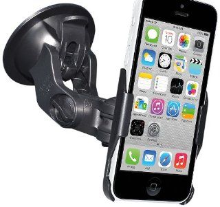Amzer Suction Windshield/Dashboard Cup Mount Holder for iPhone 5C   Retail Packaging   Black Cell Phones & Accessories