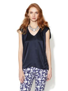 Silk Charmeuse Top by Rebecca Taylor