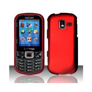 Red Hard Cover Case for Samsung Intensity III 3 SCH U485 Cell Phones & Accessories