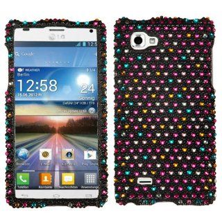 MYBAT Sprinkle Dots Diamante Phone Protector Cover for LG P880 (Optimus 4X HD) Cell Phones & Accessories