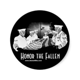 Honor the Fallen Round Sticker
