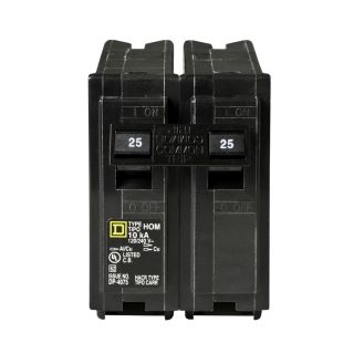 Square D Homeline 25 Amp Double Pole Circuit Breaker