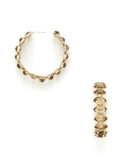 Vannah Faceted Multi Stone Open Hoop Earrings by Kendra Scott Jewelry