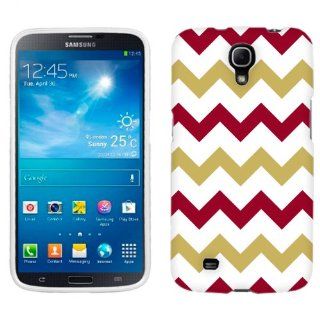 Samsung Mega Chevron Garnet and Gold on White Phone Case Cover Cell Phones & Accessories