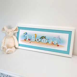 personalised children's animal name by lillypea event stationery