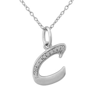 Diamond Accent Letter C Charm in Sterling Silver   Zales