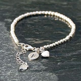 personalised sterling silver bracelet by penelopetom direct ltd