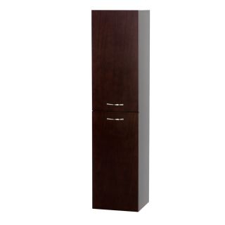 Wyndham Collection Accara 56 in H x 13 1/2 in W x 12 1/4 in D Espresso Wall Cabinet
