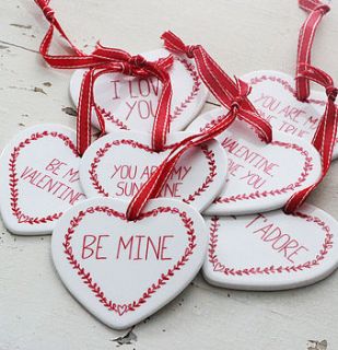 personalised ceramic heart gift by what katie did next