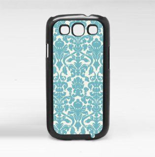 Damask Pattern Light Blue Samsung Galaxy S3 I9300 Hard Case Cell Phones & Accessories