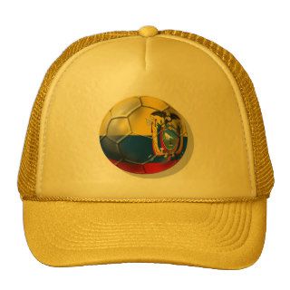 Ecuador Elt Tri soccer futbol ball gifts Mesh Hats