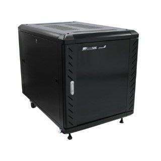 StarTech RK1236BKF 12U 36in Knock Down Server Rack Cabinet with Casters Computers & Accessories