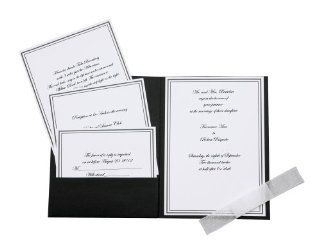 Wilton Black and White Elegance Pocket Invitation Kit Kitchen & Dining