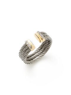 Triple Cable Diamond Ring by Charriol