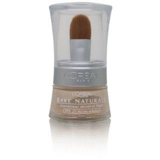 L'Oreal Bare Naturale Gentle Mineral Concealer SPF 25 484 Medium/Deep  Concealers Makeup  Beauty