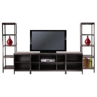 Shop Hailey 5 Piece Set   TV Stand with 2 5 Shelf Towers and 2 Media Stands (Dark Espresso) (60.43"H x 108.04"W x 18.98"D) at the  Furniture Store. Find the latest styles with the lowest prices from Winsome