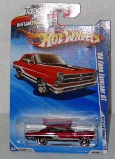 Mattel Hot Wheels 2010 Models 1966 Ford fairlane GT Candy Apple Red Color Die Cast Car Toy 