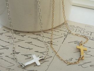 contemporary cross necklace by suzy q