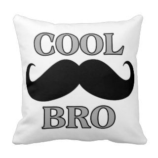 Cool Mustache Bro Pillows