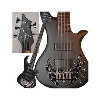 Traben Basses Array 5 Series TRAA5SBK 5 String Bass Guitar, Black Satin Musical Instruments