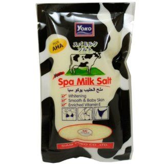 Spa Milk Salt Whitening Enriched Vitamin E, AHA Body Skin Care Net Wt 50 G ( 1.76 Oz) Yoko Brand X 2 Bags  Facial Treatment Products  Beauty