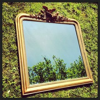 large leaf detailed baroque gold mirror by made with love designs ltd