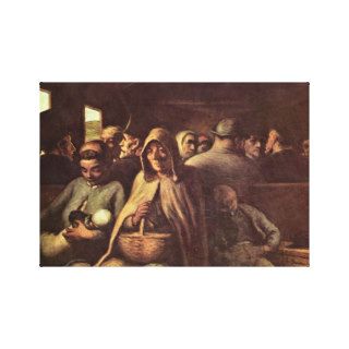Honore Daumier   third class carriage Gallery Wrap Canvas
