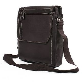 iso upright leather messenger bag by adventure avenue