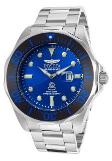 Invicta 14655  Watches,Mens Pro Diver Blue Dial Stainless Steel, Casual Invicta Quartz Watches