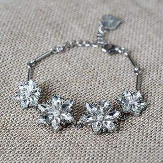 polly crystal flower bracelet by anusha