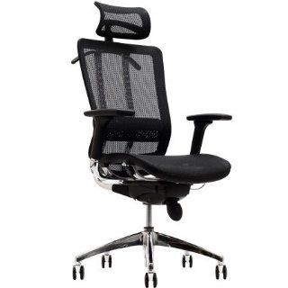 Future Office Chair With Headrest, in Black Mesh Black Frame   Executive Chairs