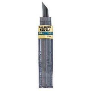 Pentel Hi Polymer Lead, 0.7 mm, Medium, 2H, 12/Pack, Black (PEN502H)  Mechanical Pencil Refills 