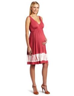 NOM Women's Maternity Pippie Tie Dye Dress, Rose Tie Dye, Large