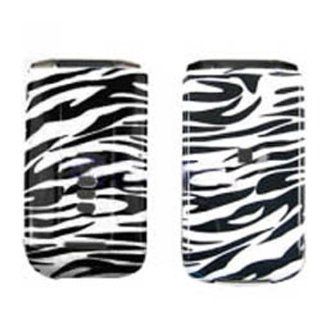 Hard Plastic Snap on Cover Fits Hua wei M318 Black/White Zebra MetroPCS Cell Phones & Accessories