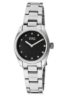 ESQ by Movado 7101355  Watches,Womens Black Dial Stainless Steel, Casual ESQ by Movado Quartz Watches