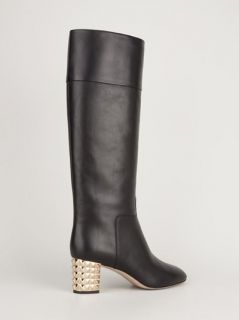 Valentino Garavani Studded Heel Knee high Boot