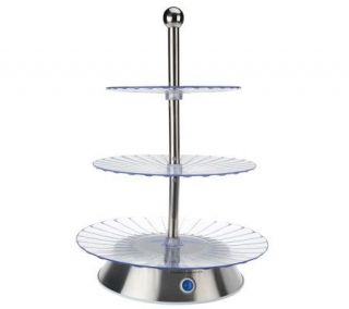 CooksEssentials 3 Tier Rotating Party Platter —