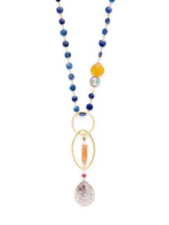 Lapis & Gemstone Pendant Necklace by Alanna Bess Jewelry