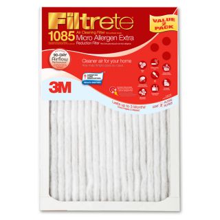 Filtrete 2 Pack Micro Allergen Extra Reduction Electrostatic Pleated Air Filters (Common 12 in x 24 in x 1 in; Actual 11.7 in x 23.7 in x 1 in)