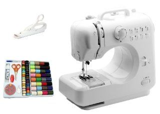 Michley Lil' Sew & Sew LSS 505 Combo Mini Sewing Machine, Electrical Scissors and 100 Piece Sewing Kit