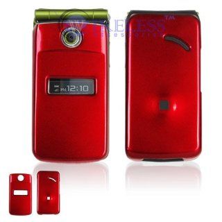 Sony Ericsson TM506 Cell Phone Red Solid Protective Case Faceplate Cover Cell Phones & Accessories