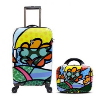 Heys USA Luggage Landscape Flowers 2 Piece Hardside Set, Landscape Flowers, 22 Inch Clothing